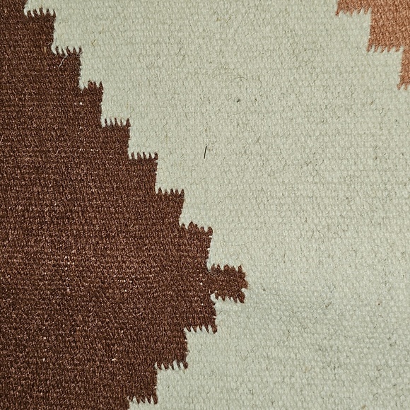 H&m Home Geometric Patterned Pillow Cover - Brown and Cream Aztec Boho - Picture 2 of 5